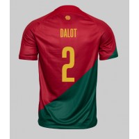 Camiseta Portugal Diogo Dalot #2 Primera Equipación Mundial 2022 manga corta